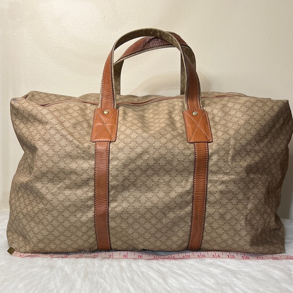 Celine Tan and Brown Travel Bag - Picture 4 of 17